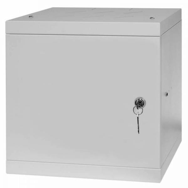 Стоечный шкаф 10" 6U, металлическая дверь, 300мм, серый