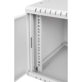 Стоечный шкаф 19" 6U, металлическая дверь, 350мм, серый