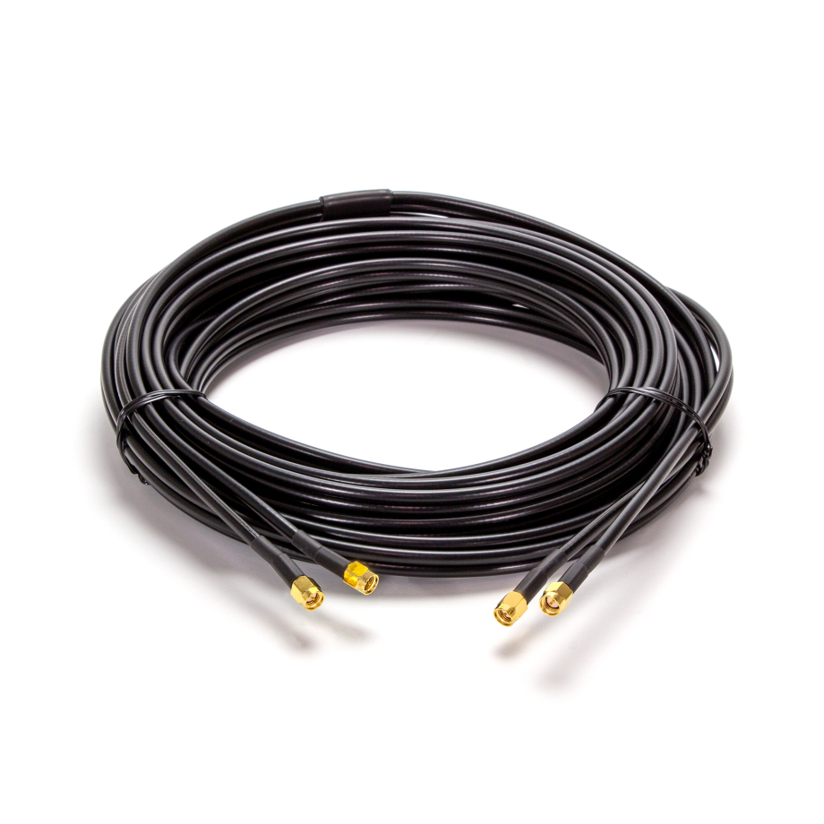 Коаксиальный кабель SMA Male / SMA Male двойной 5m